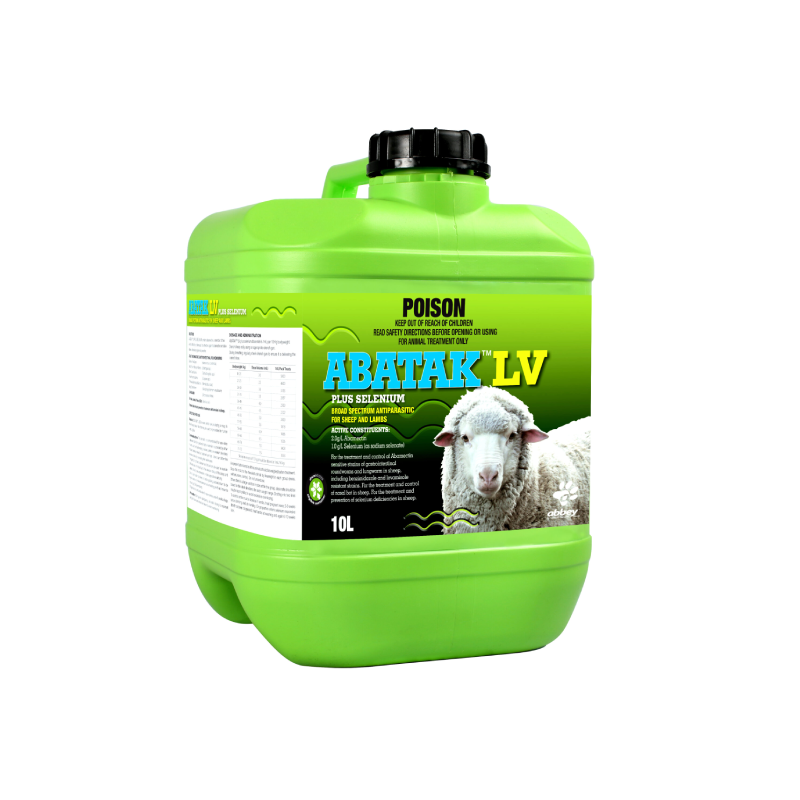 Abbey ABATAK™ LV PLUS SELENIUM Broad Spectrum Antiparasitic for Sheep and Lambs