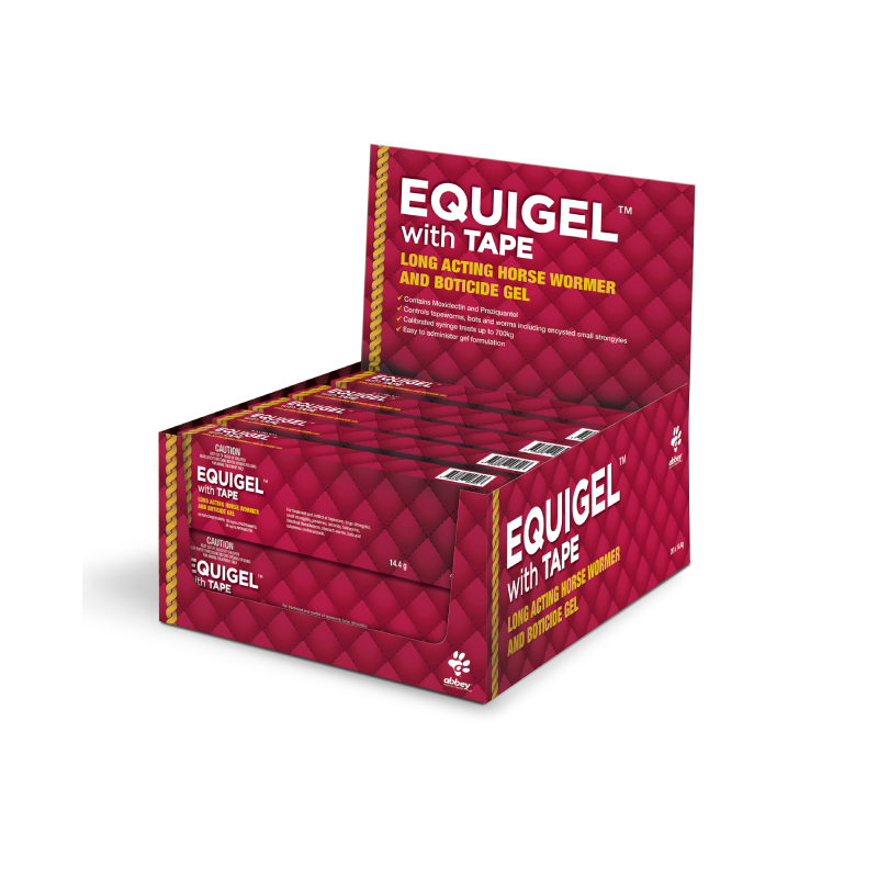 Abbey EQUIGEL™ with TAPE Long Acting Horse Wormer and Boticide Gel