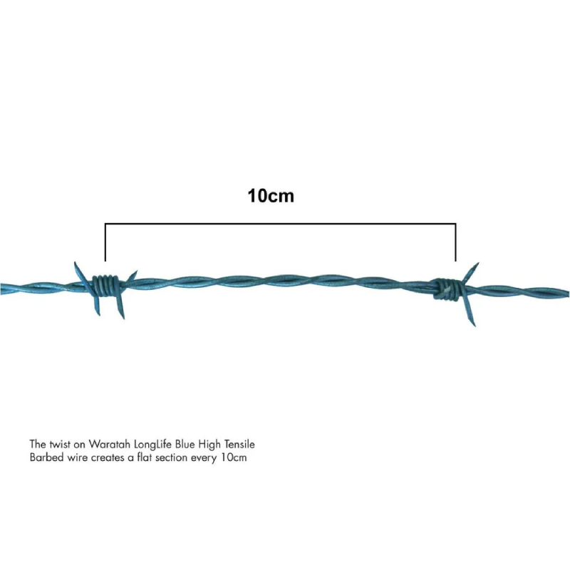 Waratah Barbed Wire Longlife Blue 1.8mm High Tensile