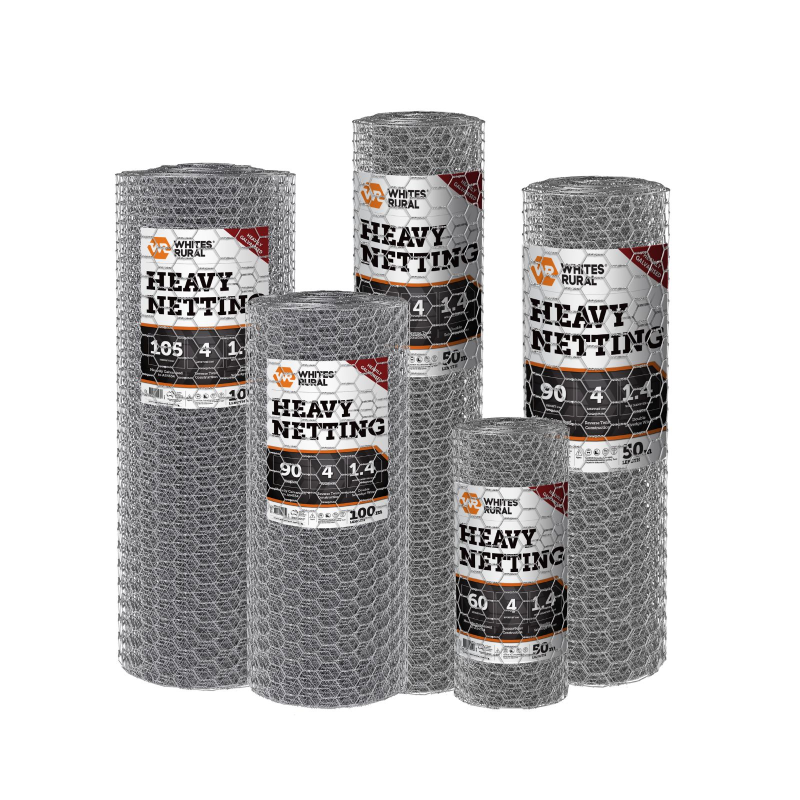 Whites Rural Heavy duty Netting 1.4mm by 40mm aperture 50m roll