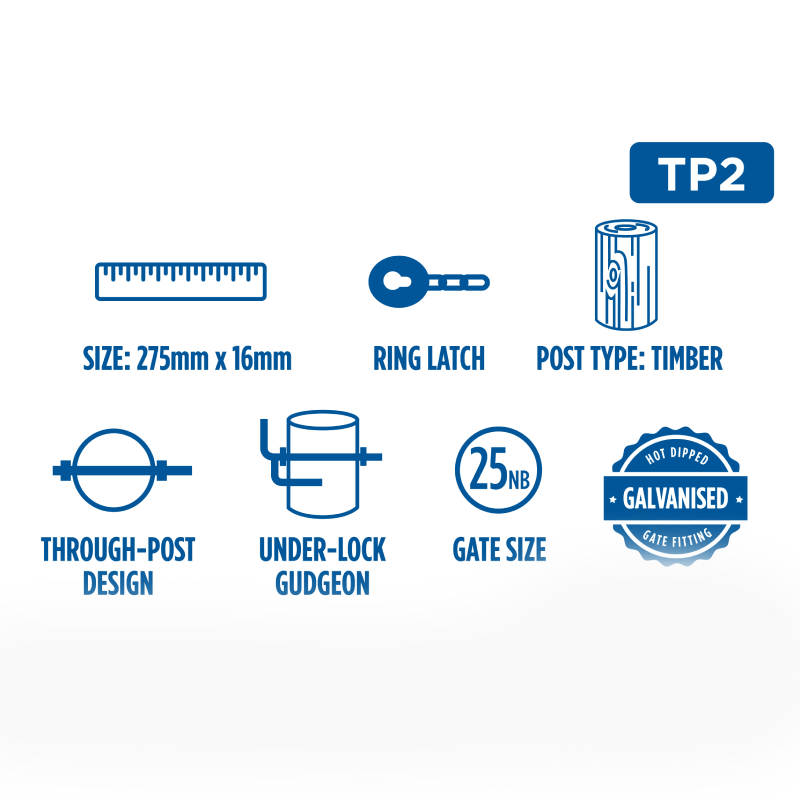 Cyclone Gate Fitting Pack 275mm TP2