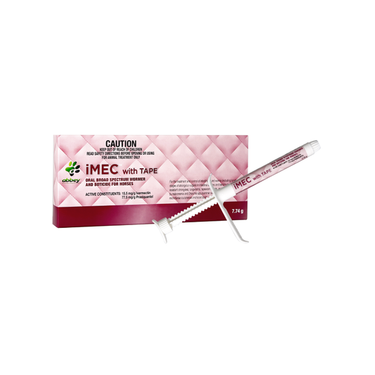 Abbey iMEC™ with TAPE Oral Broad Spectrum Wormer and Boticide for Horses