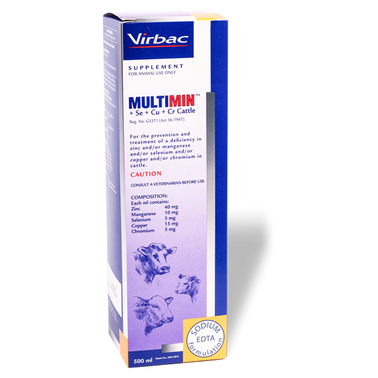 Buy MULTIMIN® CHROME Injection for Cattle – 5-in-1 Trace Mineral ...