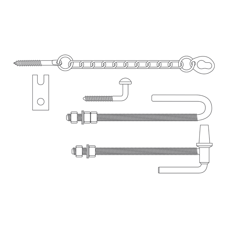 Whites Rural FG9 Heavy Duty Gate Fitting Kits